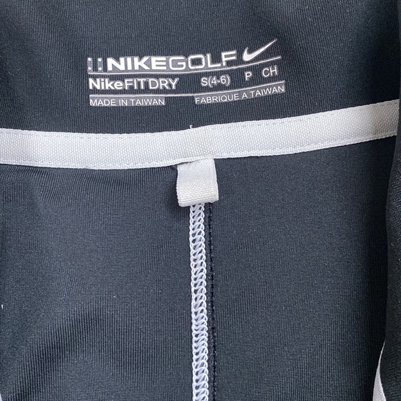 Nike Golf Short Sleeve Tee Fit Dry, Black with White, Striping under Col… - Picture 2 of 9